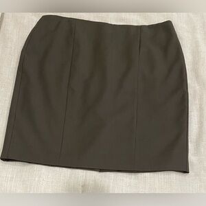Ann Taylor petite dark taupe fully lined skirt Size 12P
